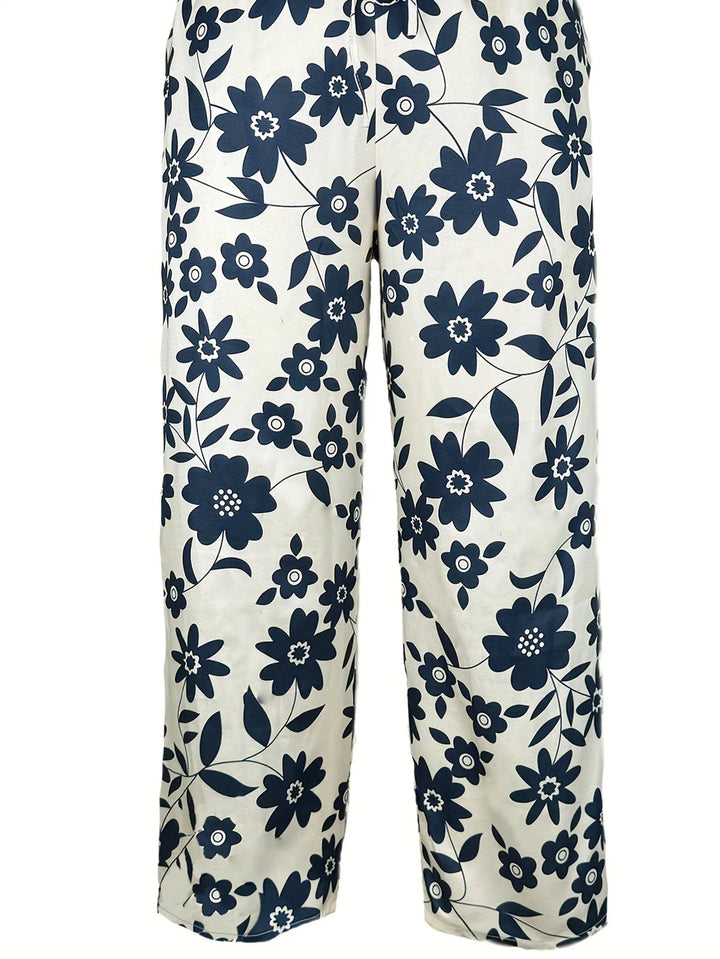 Lavina | Loose pants with a stylish floral print