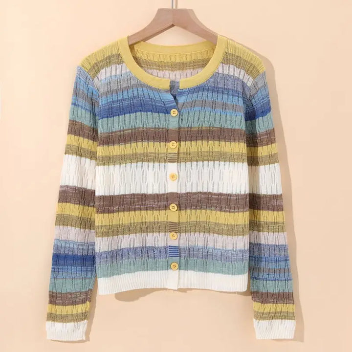 Myrna | Vintage Inspired Striped Cardigan