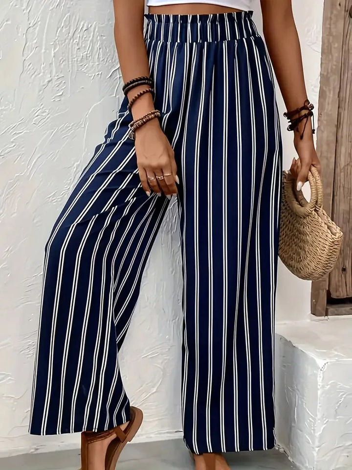 Abby | Stylish Striped Wide-Leg Pants