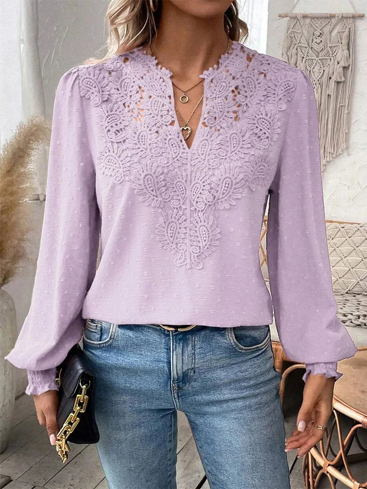 Charlene | Elegant blouse with decorative details