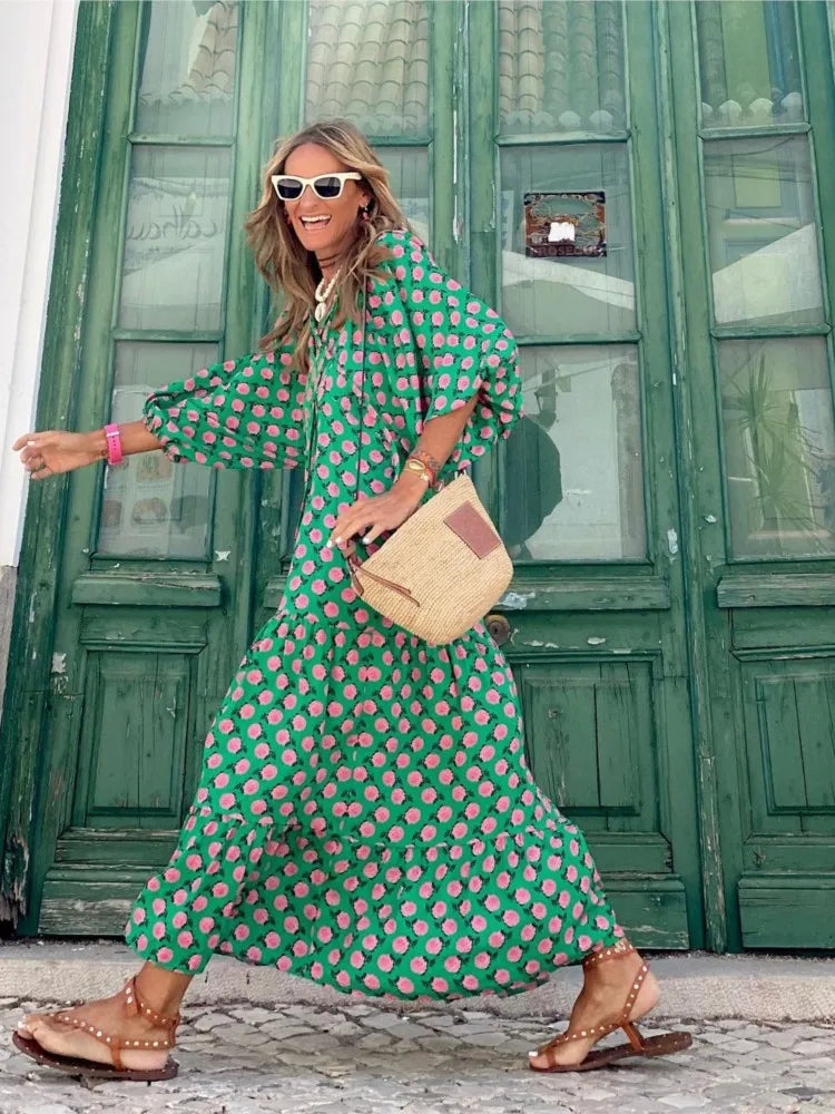Roosmarijn | Boho Midi Dress