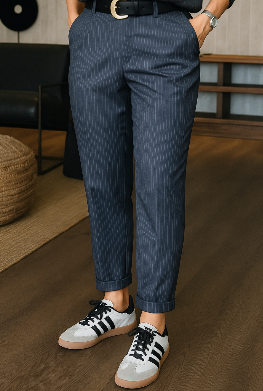 Martha | Elegant Striped Trousers