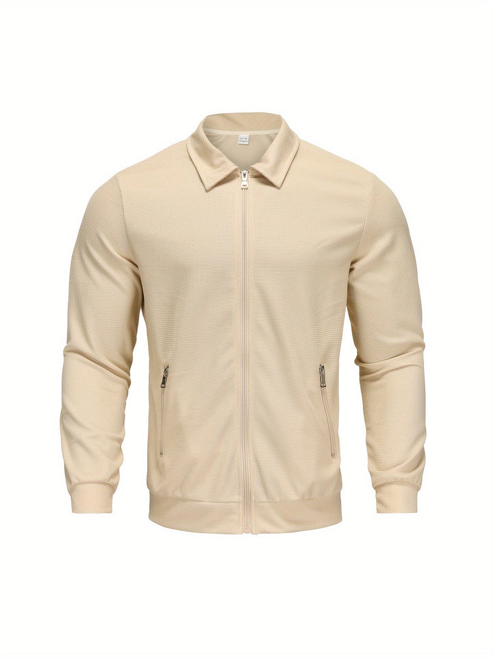 Marvin – Casual Polyester Jacket with Zipper