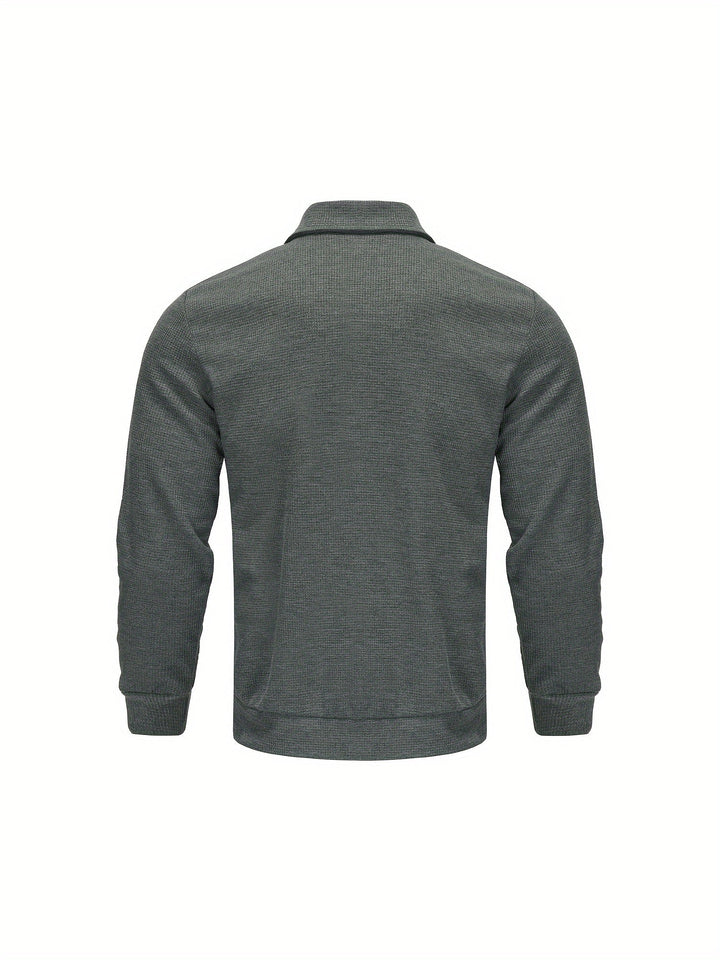 Marvin – Casual Polyester Jacket with Zipper