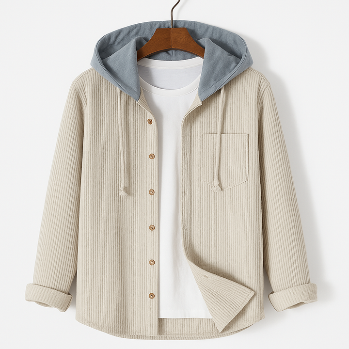 Darcy – Casual Hooded Sweater Made of Corduroy