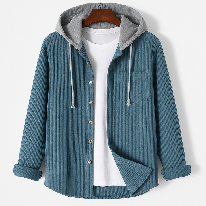 Darcy – Casual Hooded Sweater Made of Corduroy