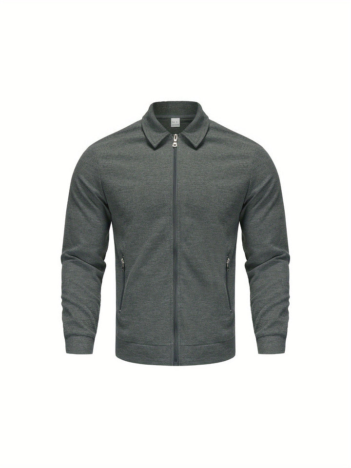 Marvin – Casual Polyester Jacket with Zipper