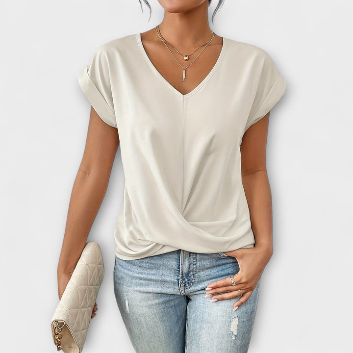 Twist Charm V-Neck Top
