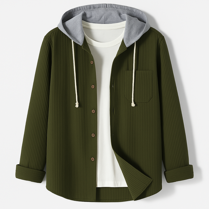 Darcy – Casual Hooded Sweater Made of Corduroy