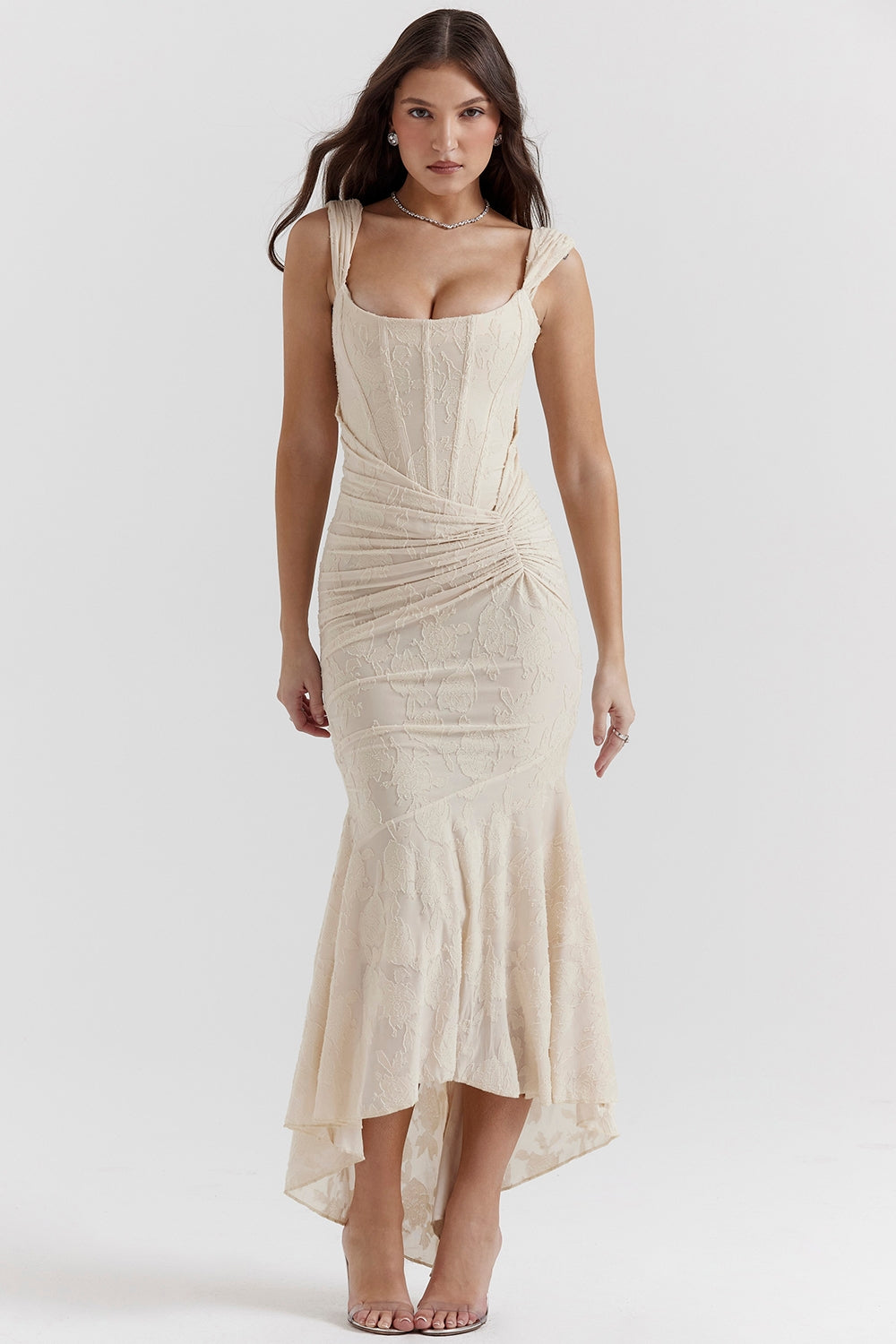 Bente vee™ | Elegant Long Dress with Corset Silhouette