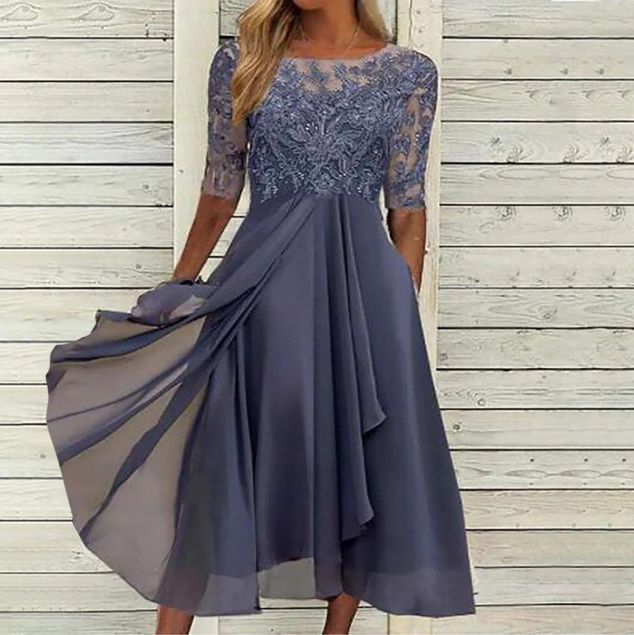 Gracia - Elegant Lace Handmade Dress