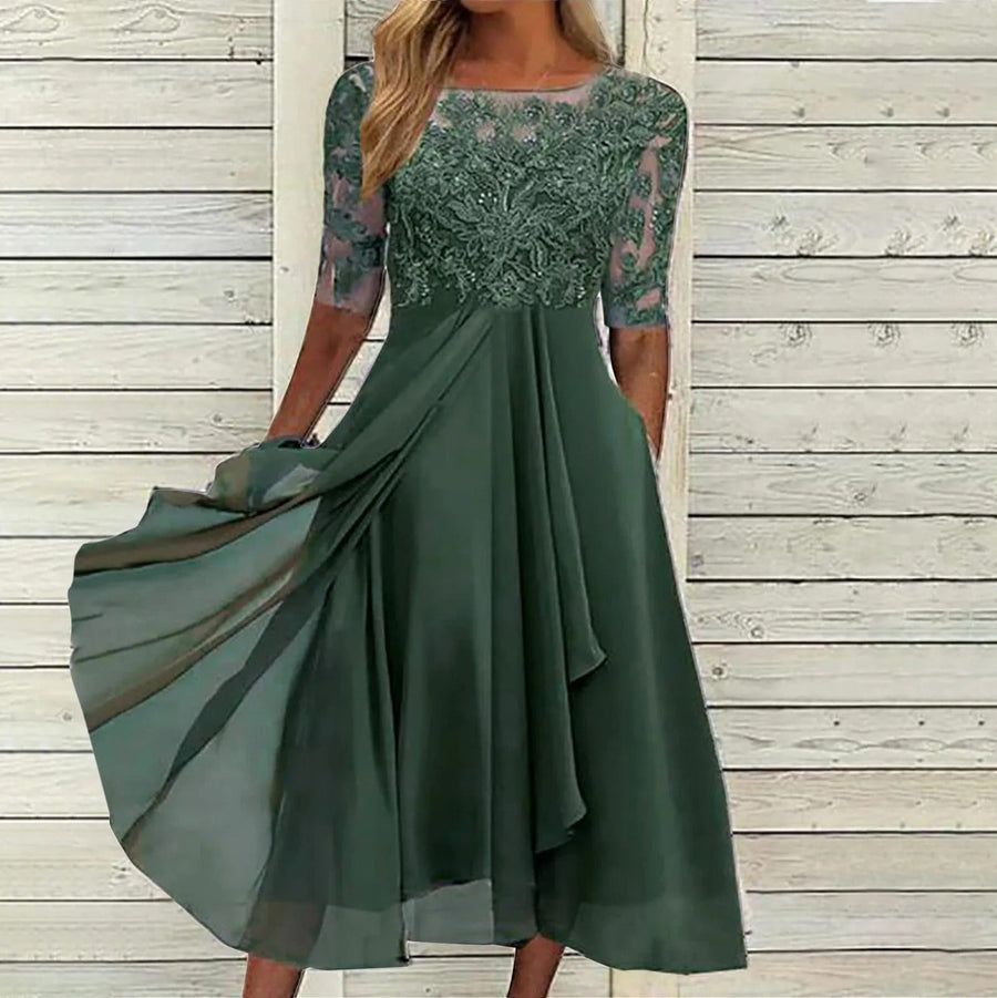 Gracia - Elegant Lace Handmade Dress