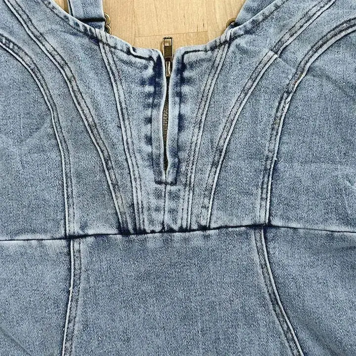 Anna Denim Dress with Adjustable Straps
