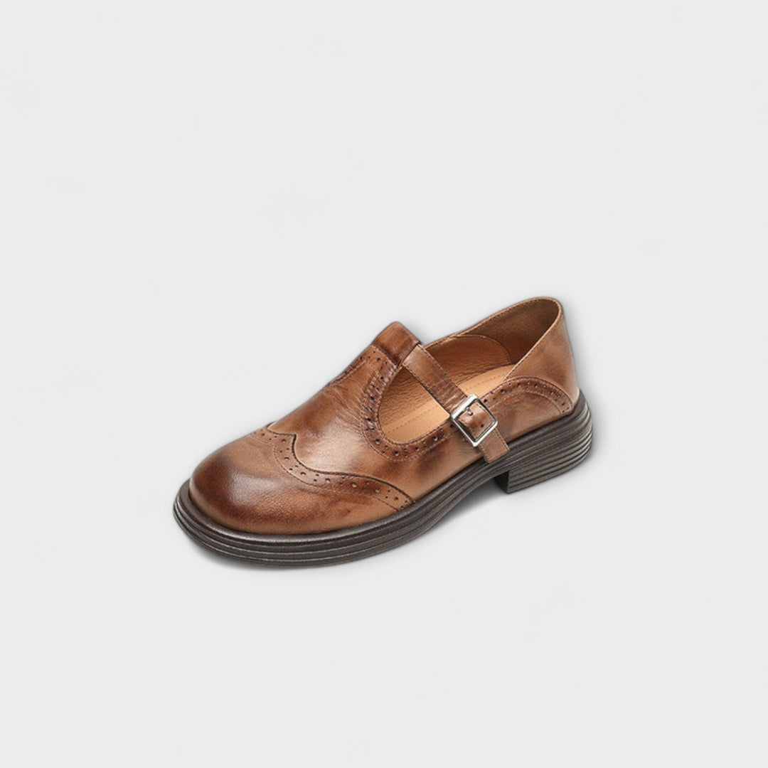 Velda | Elegant Mary Janes in Leather