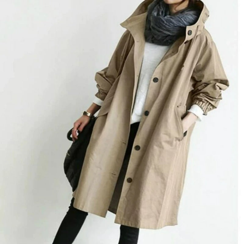Phoebe | Hooded Trench Coat