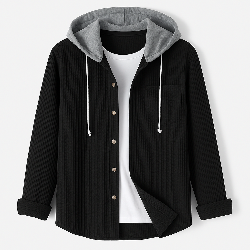 Darcy – Casual Hooded Sweater Made of Corduroy
