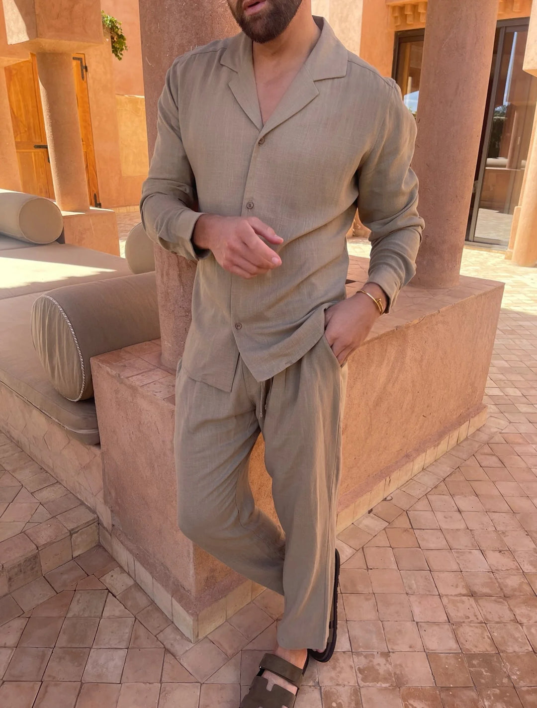Donato – Casual Two-Piece Set with Long Sleeves