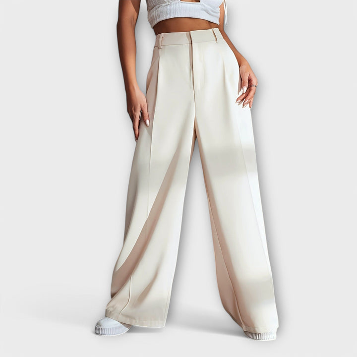 Iara™ | High-Waist Wide-Leg Trousers