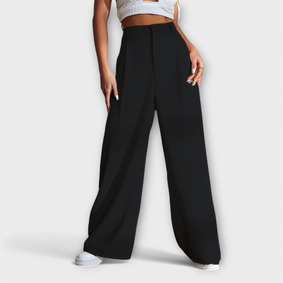 Iara™ | High-Waist Wide-Leg Trousers