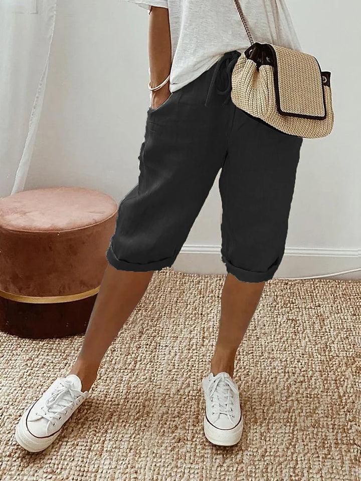 Mae™ – Light Cotton-Linen Shorts