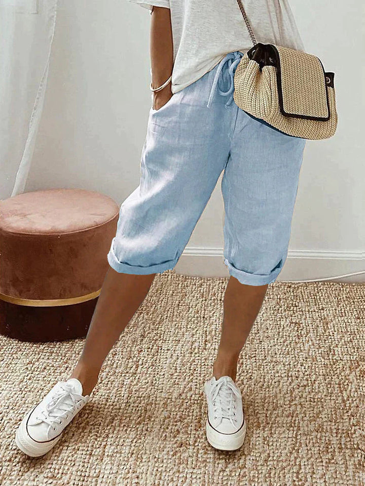Mae™ – Light Cotton-Linen Shorts