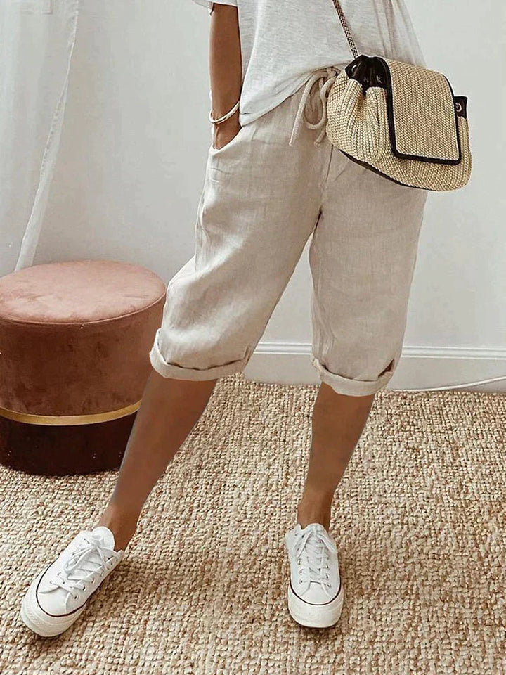 Mae™ – Light Cotton-Linen Shorts