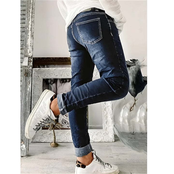 Sarah™ | Sleek Denim Trousers – Effortless Style, All-Day Ease