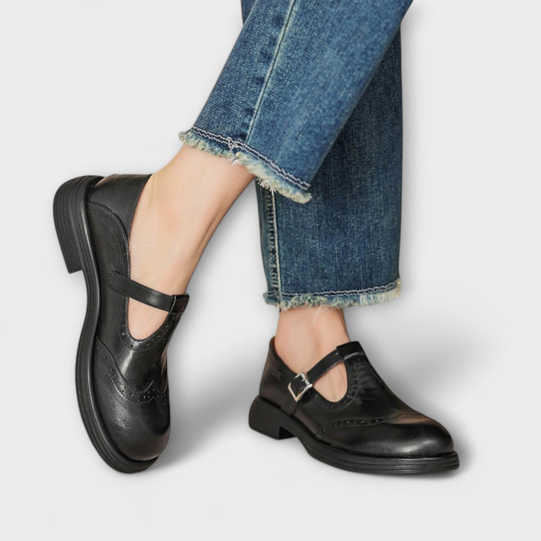 Velda | Elegant Mary Janes in Leather