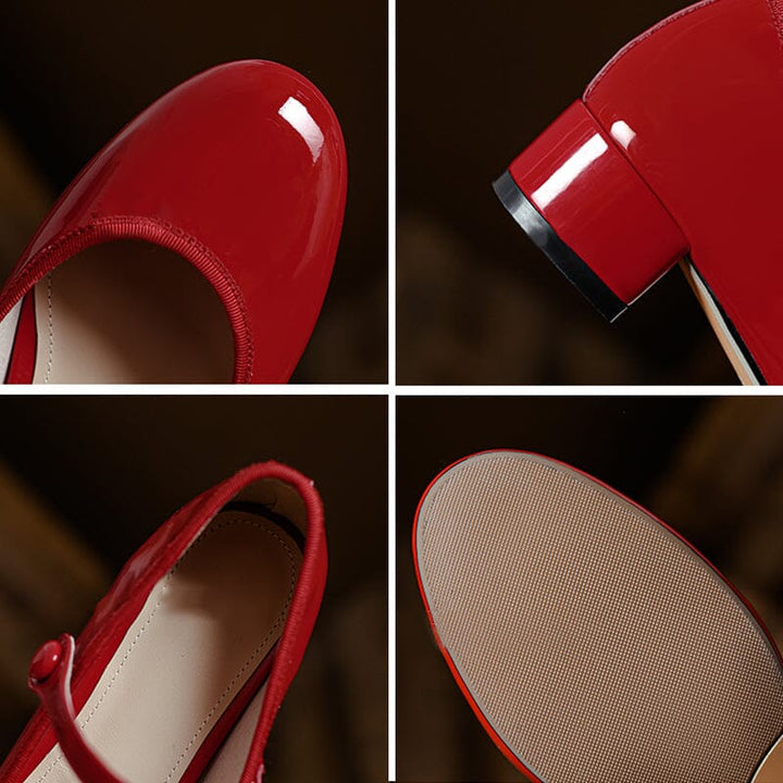 Livy | Leather Mary Janes