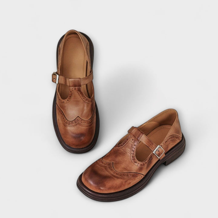 Velda | Elegant Mary Janes in Leather