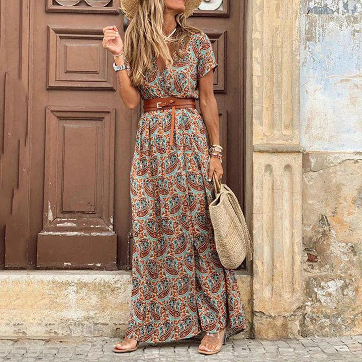Lucia™ - Maxi Ibiza Dress - Including belt
