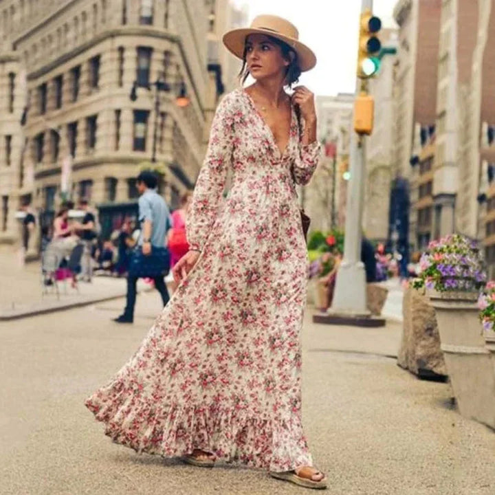 Camille™ - Maxi Ibiza Style Floral Dress