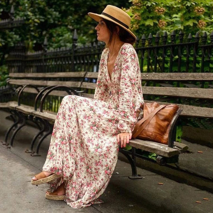 Camille™ - Maxi Ibiza Style Floral Dress